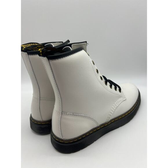 Dr Martens Zavala Boots White Patent Leather Women's Size 10 NEW - Picture 10 of 12